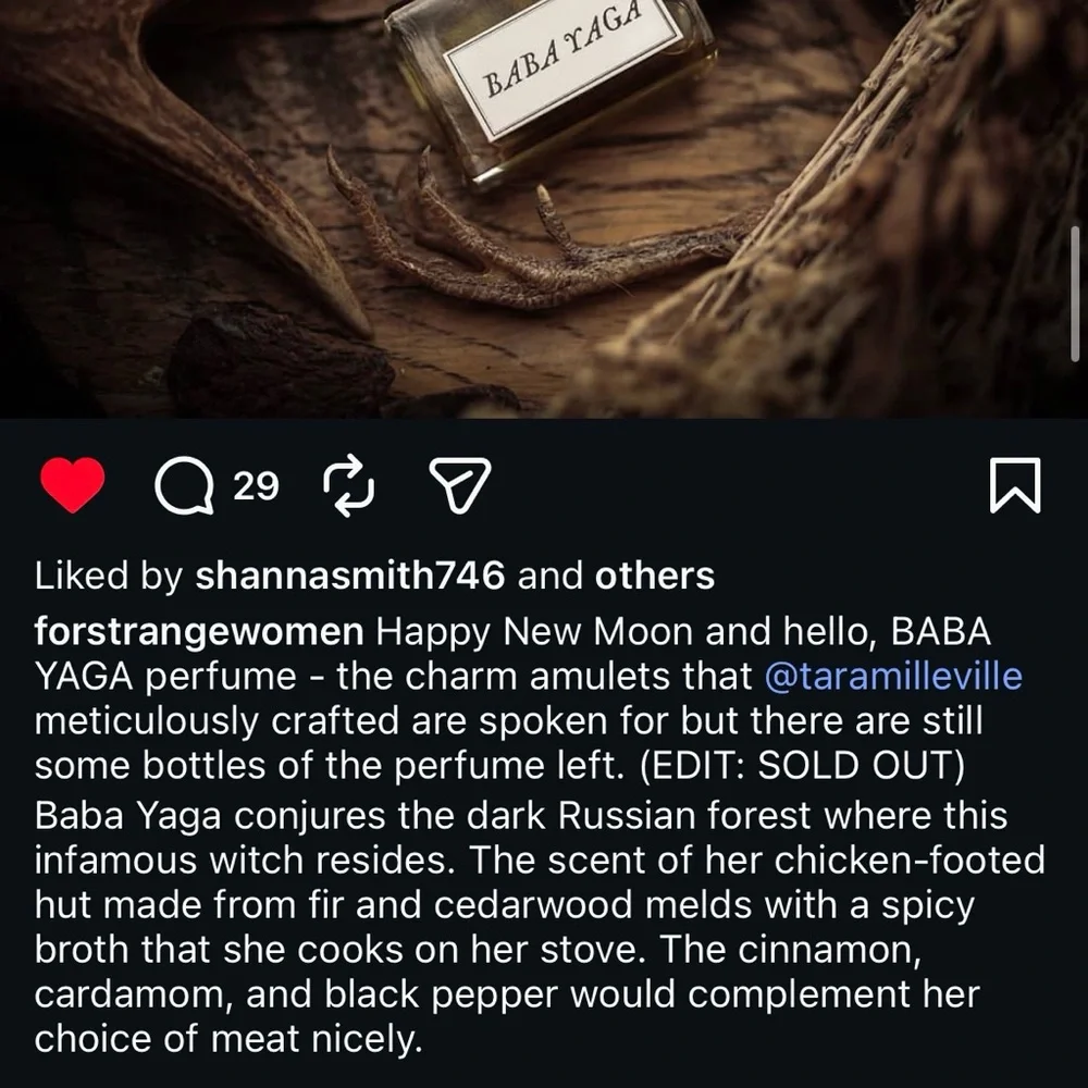 For Strange Women Baba Yaga New Moon Limited Edition Perfume Sold out - Picture 8 of 8